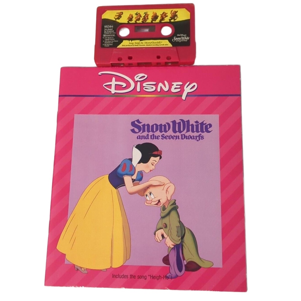 Snow White and the Seven Dwarfs, Walt Disney Read-Along Book & Tape - Picture 1 of 4